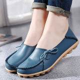 Large size genuine leather Women shoes mother shoes girls lace-up fashion casual shoes comfortable breathable women flats SDC179