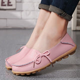 Large size genuine leather Women shoes mother shoes girls lace-up fashion casual shoes comfortable breathable women flats SDC179