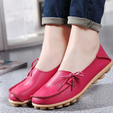 Large size genuine leather Women shoes mother shoes girls lace-up fashion casual shoes comfortable breathable women flats SDC179