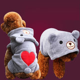 Puppy Bear Hoodie Fleece