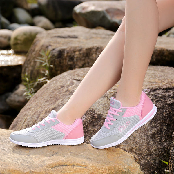 2016 New Summer Women Casual Shoes Female Breathable Mesh Zapatillas Shoes for Women Network Soft Canvas Shoes Wild Flats