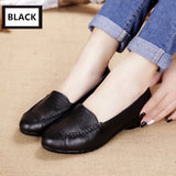 MUYANG MIE MIE Spring And Autumn Women Flats 2017 Fashion Genuine Leather Flat Shoes Woman Soft Casual Loafers Women Shoes