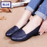 MUYANG MIE MIE Spring And Autumn Women Flats 2017 Fashion Genuine Leather Flat Shoes Woman Soft Casual Loafers Women Shoes