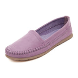 HEE GRAND Women's Flats 2017 Soft Flock Loafers Slip-on Breathable Flats Spring Pregnant Women's Casual Flat Heel Shoes XWD3357