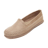 HEE GRAND Women's Flats 2017 Soft Flock Loafers Slip-on Breathable Flats Spring Pregnant Women's Casual Flat Heel Shoes XWD3357