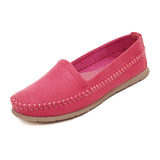 HEE GRAND Women's Flats 2017 Soft Flock Loafers Slip-on Breathable Flats Spring Pregnant Women's Casual Flat Heel Shoes XWD3357