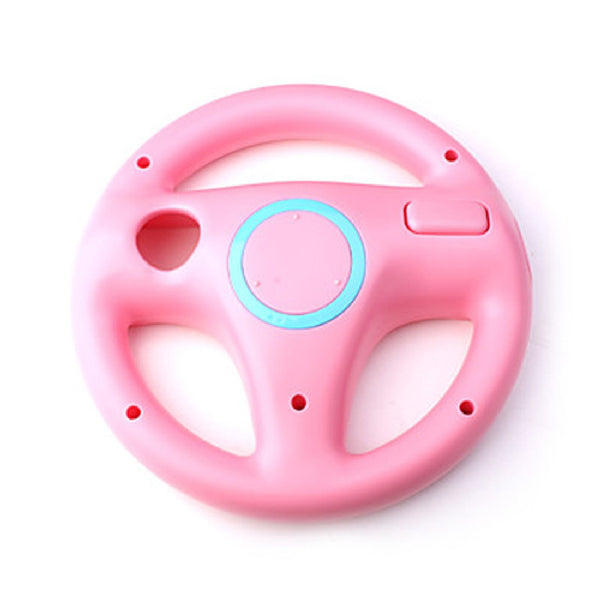 2016 New Fashion Steering Wheel For Nintendo Wii Mario Kart Remote Controller Racing Games Pink Free Shipping