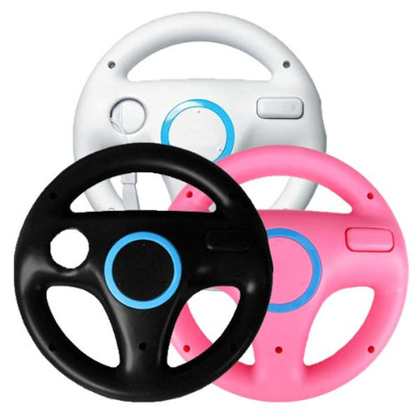 Best Price Newest !!Multi Color Steering Wheel For Nintendo for Wii Mario Kart Racing Games Remote Controller Console