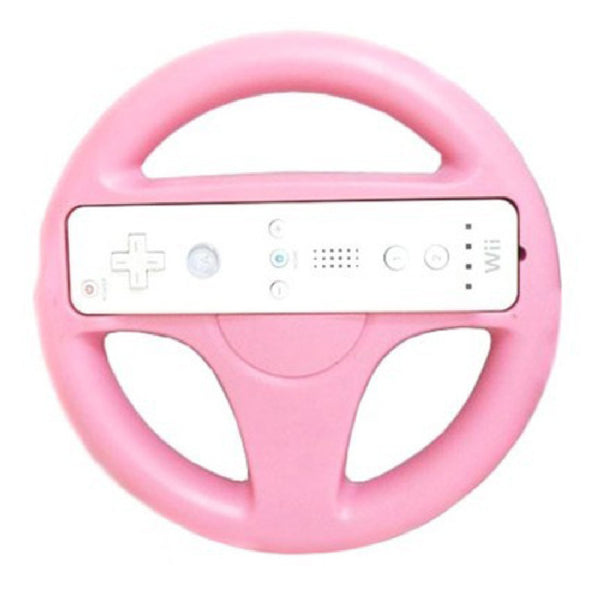 2016 New Fashion Steering Wheel For Nintendo Wii Mario Kart Remote Controller Racing Games Pink Free Shipping