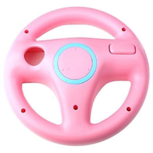 Hot Sale New Fashion Steering Wheel For Nintendo Wii Mario Kart Remote Controller Racing Games Pink Free Shipping