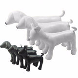 Black/White Dogs Leather Standing