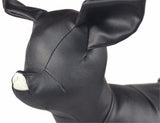 Black/White Dogs Leather Standing