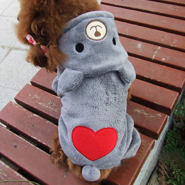 Puppy Bear Hoodie Fleece